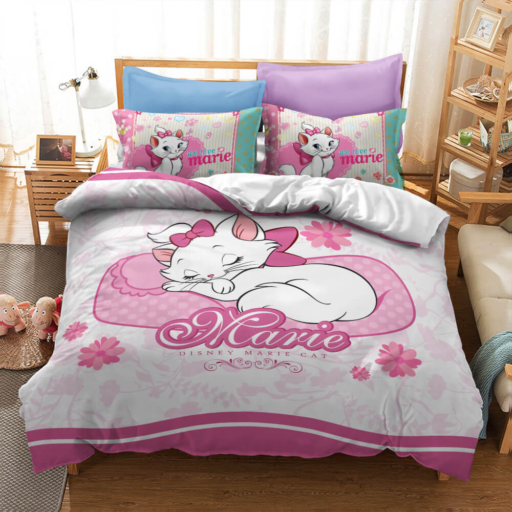 Disney The Aristocats Marie Cat Bedding Sets Quilt Cover Without Filler