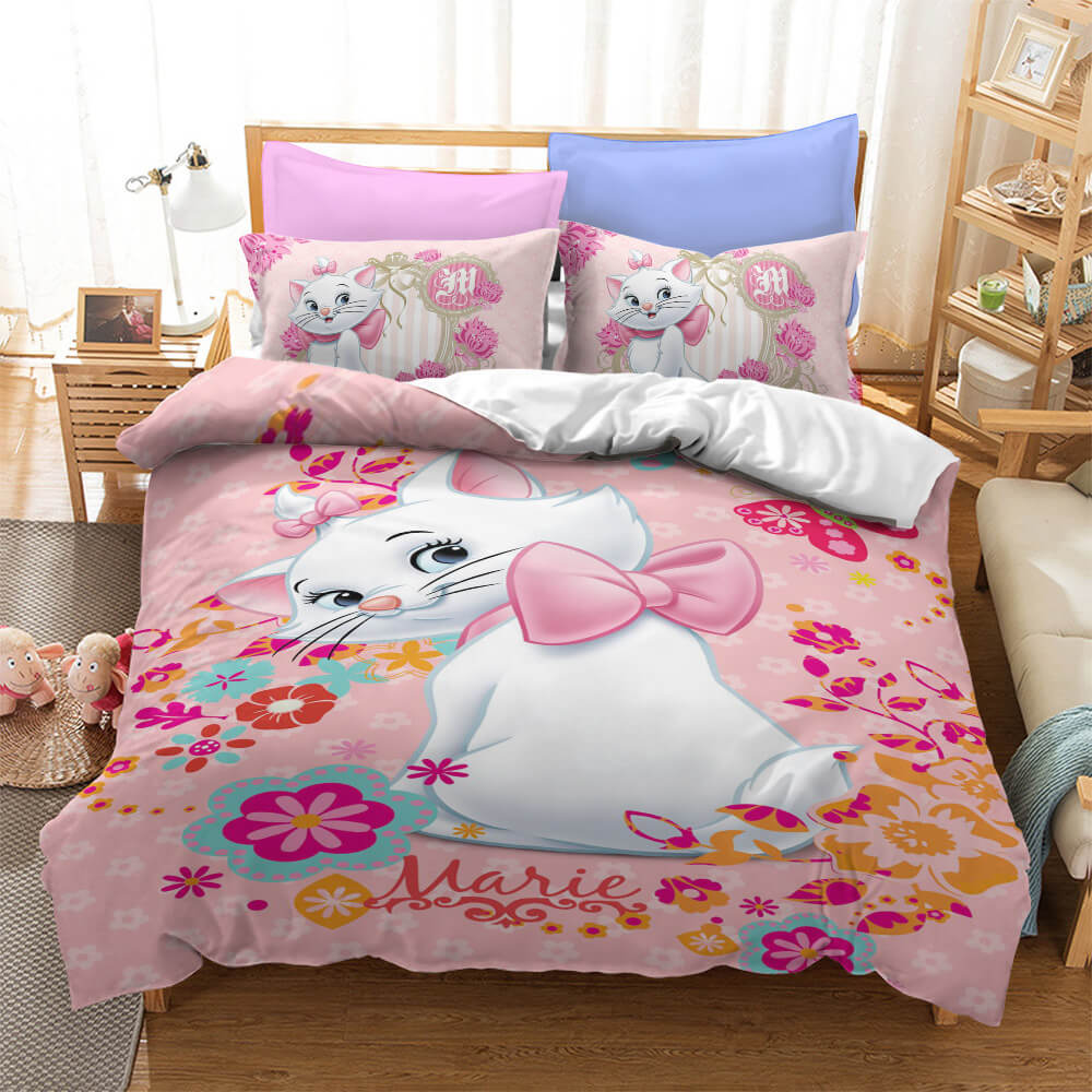 Disney The Aristocats Marie Cat Bedding Sets Quilt Cover Without Filler