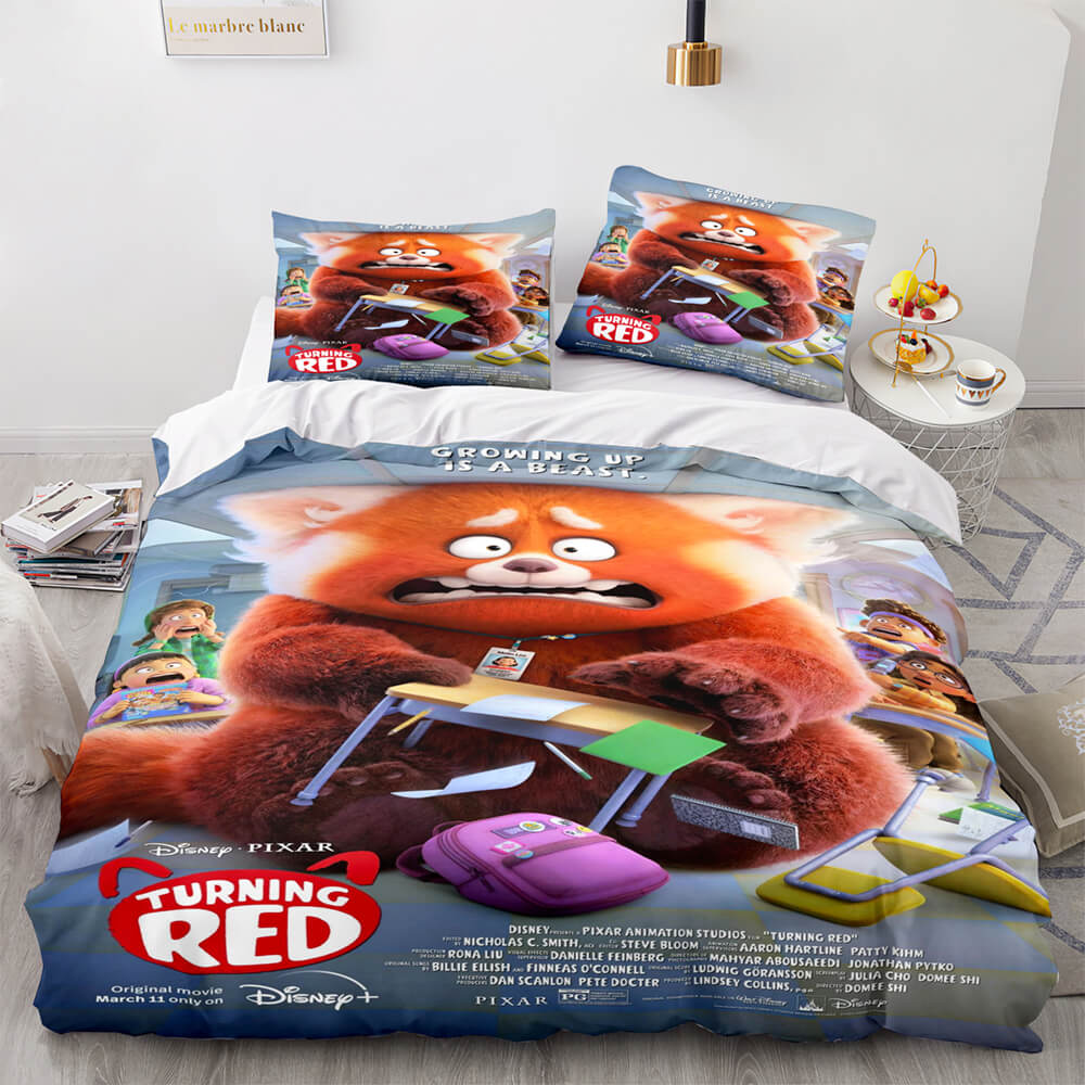 Disney Turning Red 2022 Bedding Set Quilt Duvet Cover Bedding Sets