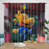 Dog Man Curtains Blackout Window Drapes Room Decoration