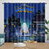 Dog Man Curtains Blackout Window Drapes Room Decoration