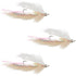 Dolly Llama Stinger Streamer Flies - 3 Flesh and Cream Steelhead Trout Alaska Fly Fishing Flies - Hook Size 4