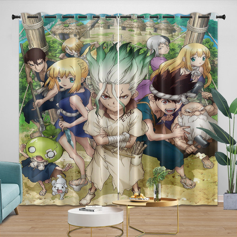 Dr Stone Hd Anime Curtains Blackout Window Drapes