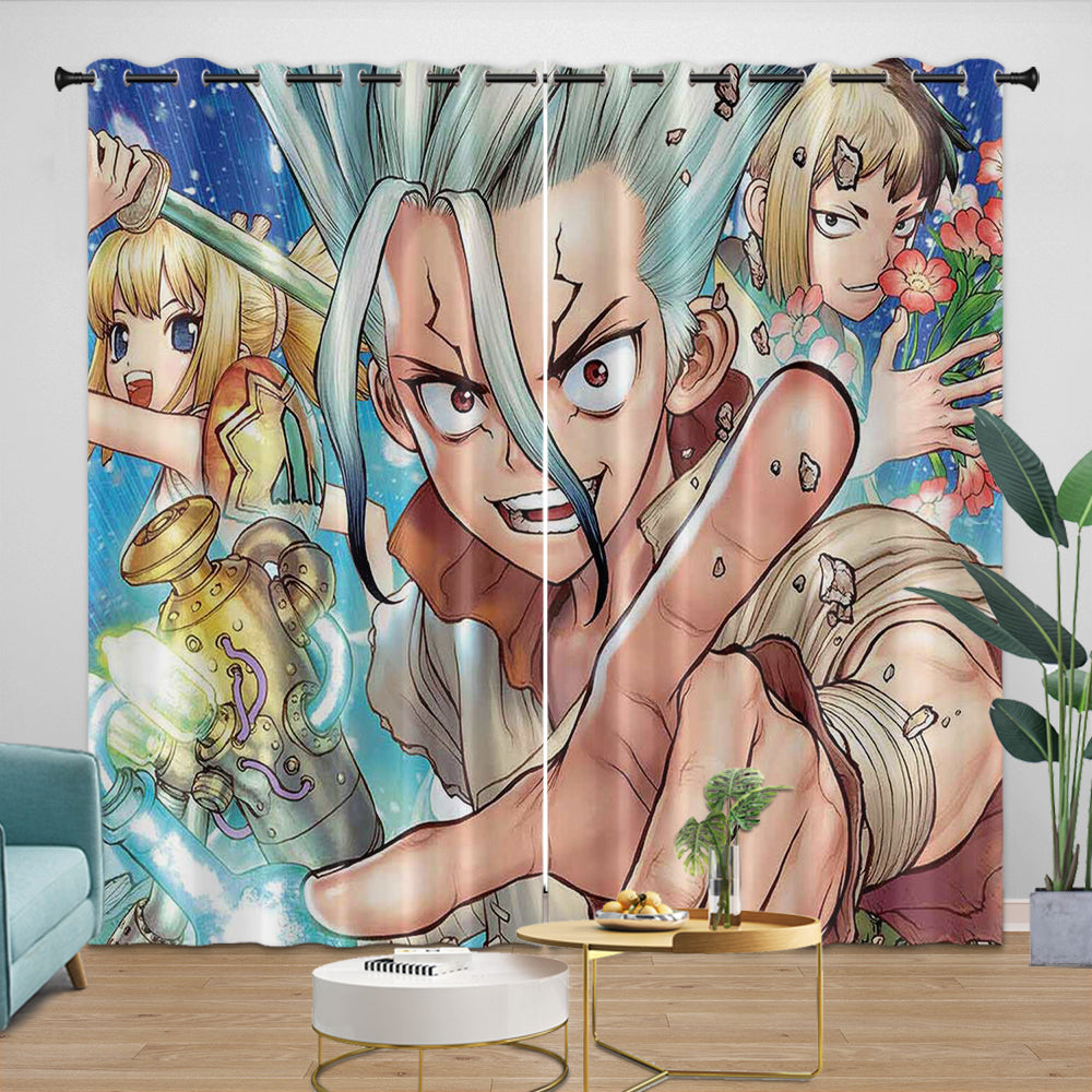 Dr Stone Hd Anime Curtains Blackout Window Drapes
