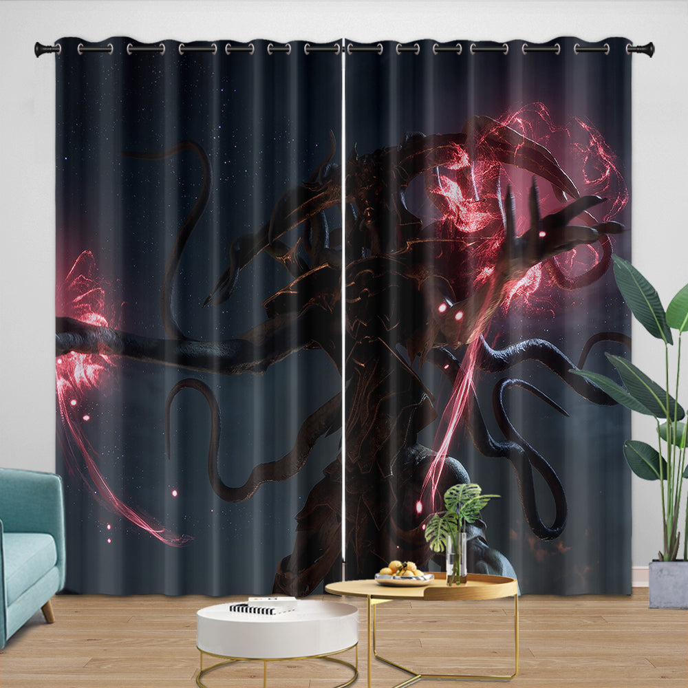 Dragon Age The Veilguard Curtains Blackout Window Drapes Room Decoration