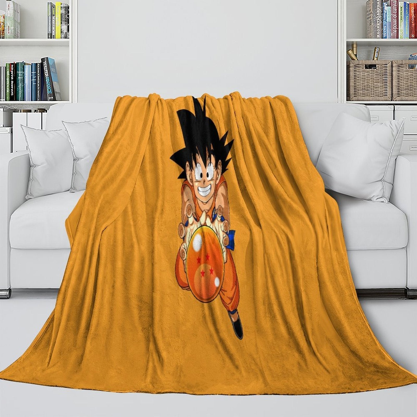 Dragon Ball Blanket Flannel Pattern Throw Room Decoration
