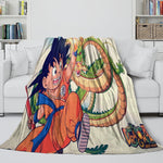 Dragon Ball Blanket Flannel Pattern Throw Room Decoration
