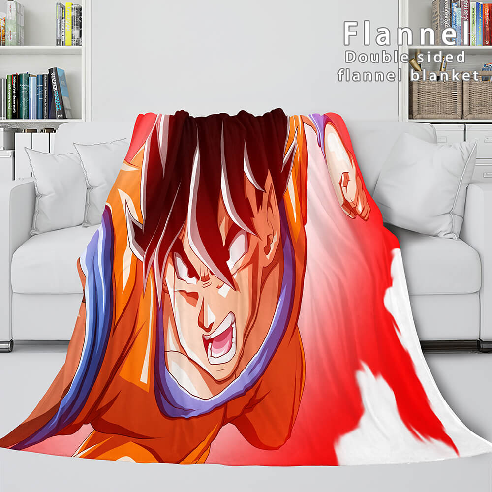 Dragon Ball Cosplay Flannel Blanket Throw Wrap