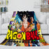 Dragon Ball Cosplay Flannel Blanket Throw Wrap