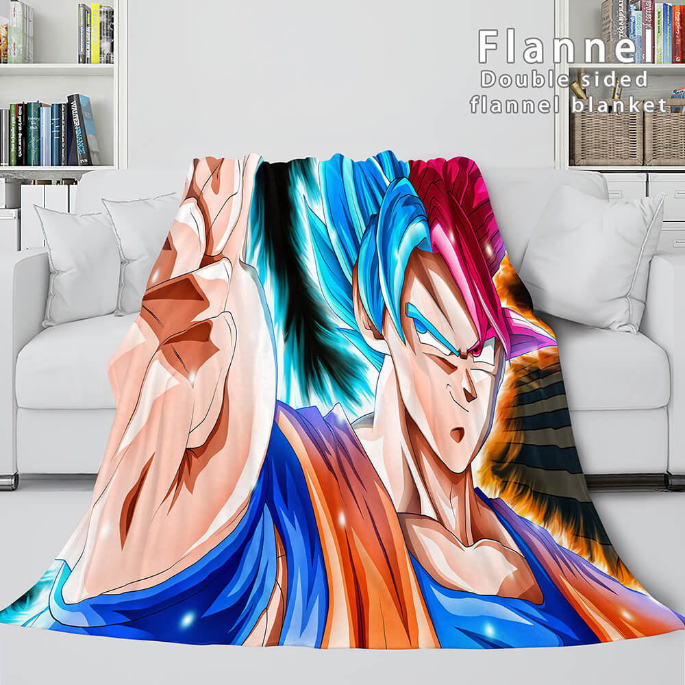 Dragon Ball Cosplay Flannel Blanket Throw Wrap