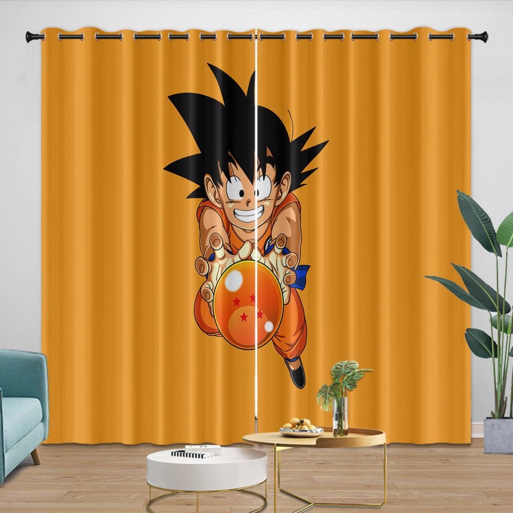 Dragon Ball Curtains Blackout Window Kids Room Drapes