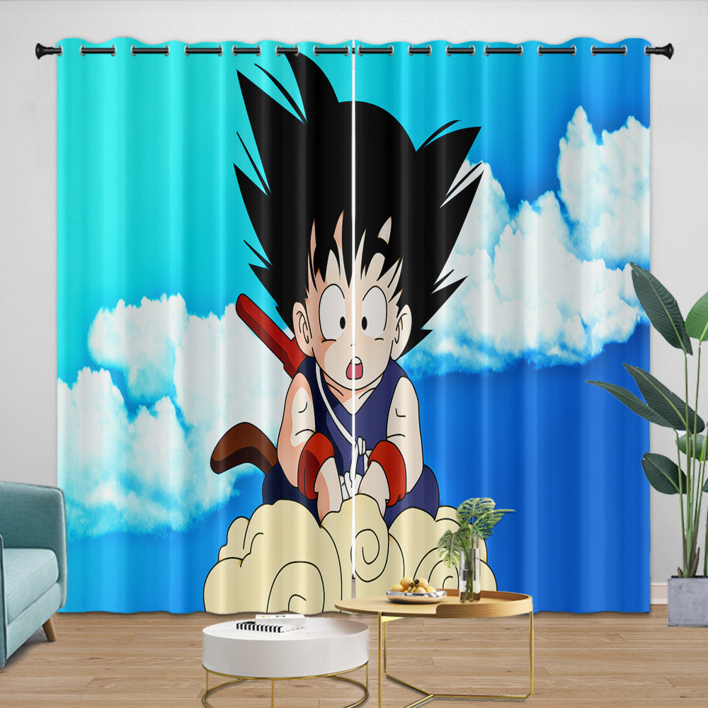 Dragon Ball Curtains Blackout Window Kids Room Drapes