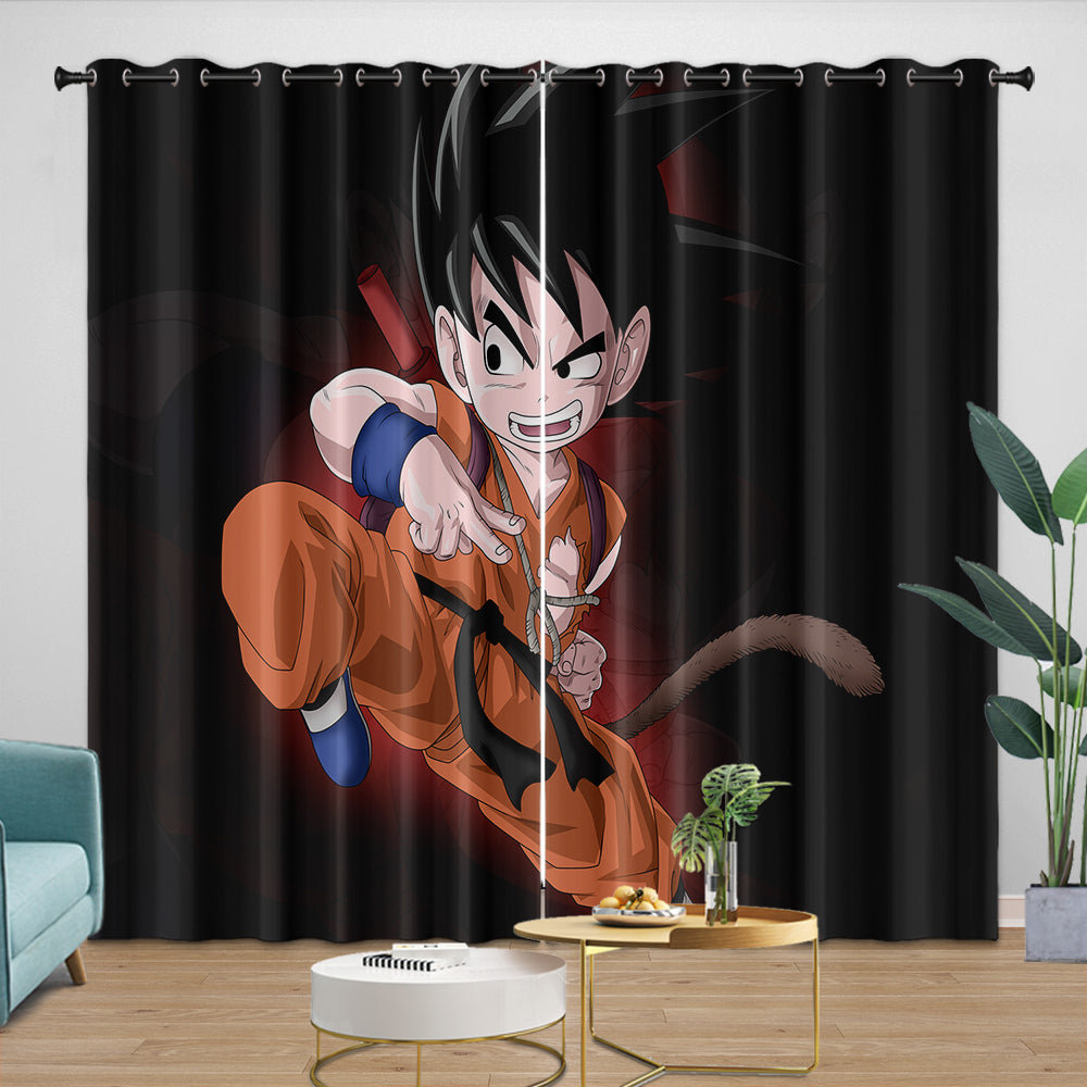Dragon Ball Curtains Blackout Window Kids Room Drapes