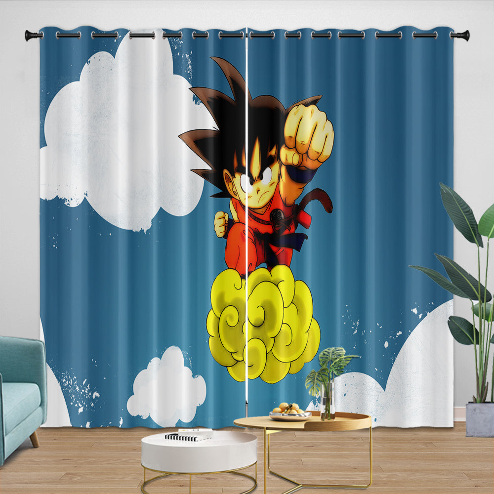 Dragon Ball Curtains Blackout Window Pattern Drapes Room Decoration