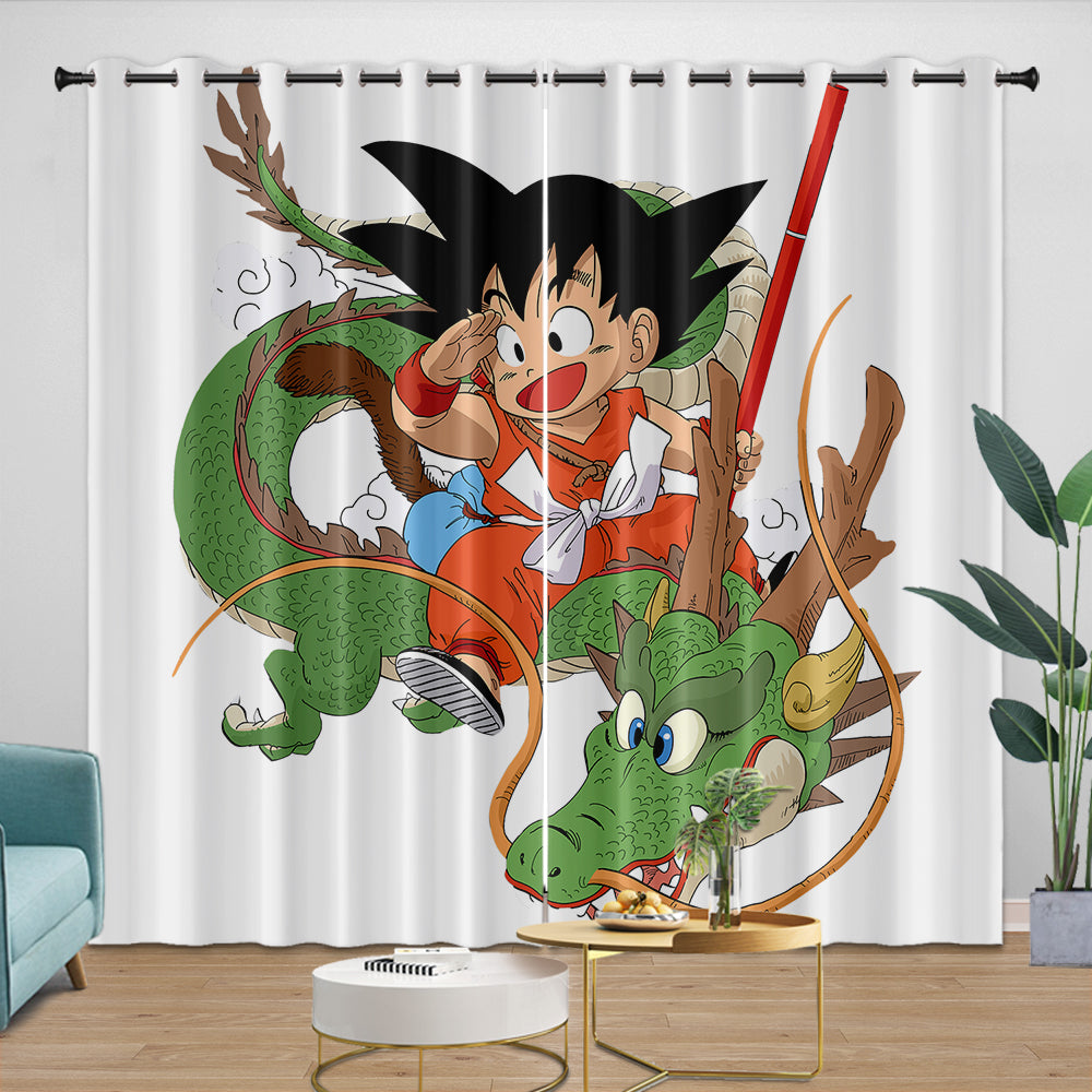Dragon Ball Curtains Blackout Window Pattern Drapes Room Decoration