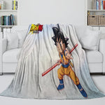 Dragon Ball DAIMA Blanket Flannel Pattern Throw Room Decoration