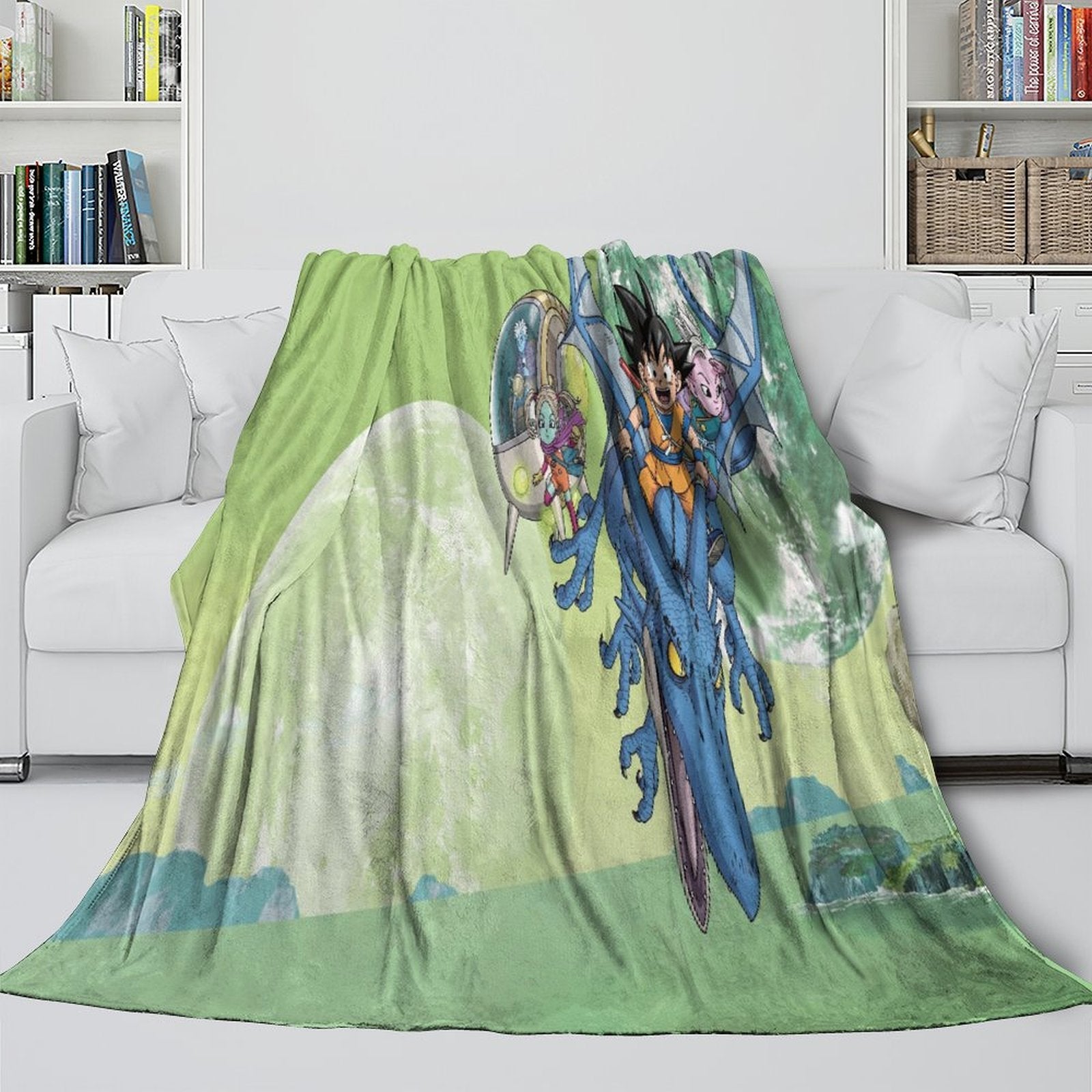 Dragon Ball DAIMA Blanket Flannel Pattern Throw Room Decoration