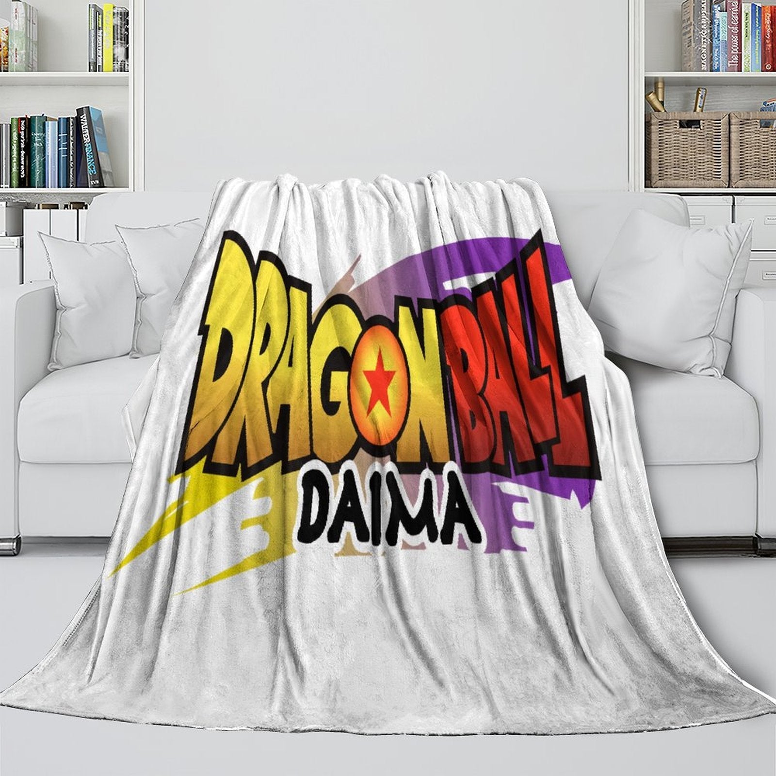 Dragon Ball DAIMA Blanket Flannel Pattern Throw Room Decoration