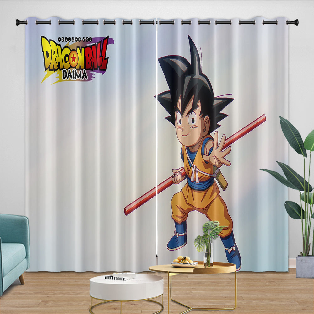 Dragon Ball DAIMA Curtains Blackout Window Drapes Room Decoration
