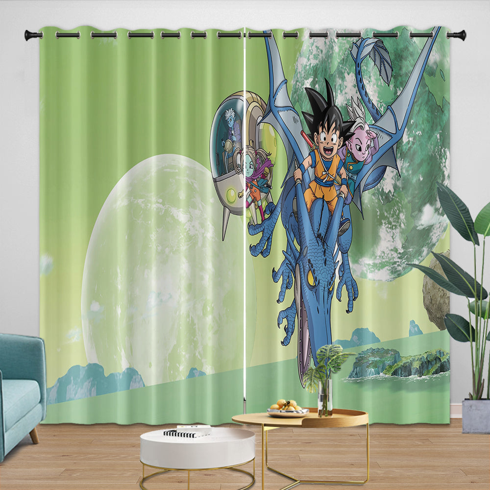 Dragon Ball DAIMA Curtains Blackout Window Drapes Room Decoration