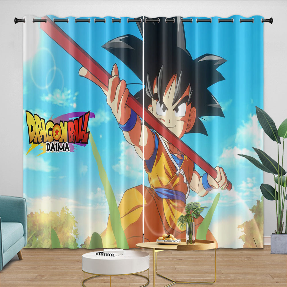 Dragon Ball DAIMA Curtains Blackout Window Drapes Room Decoration