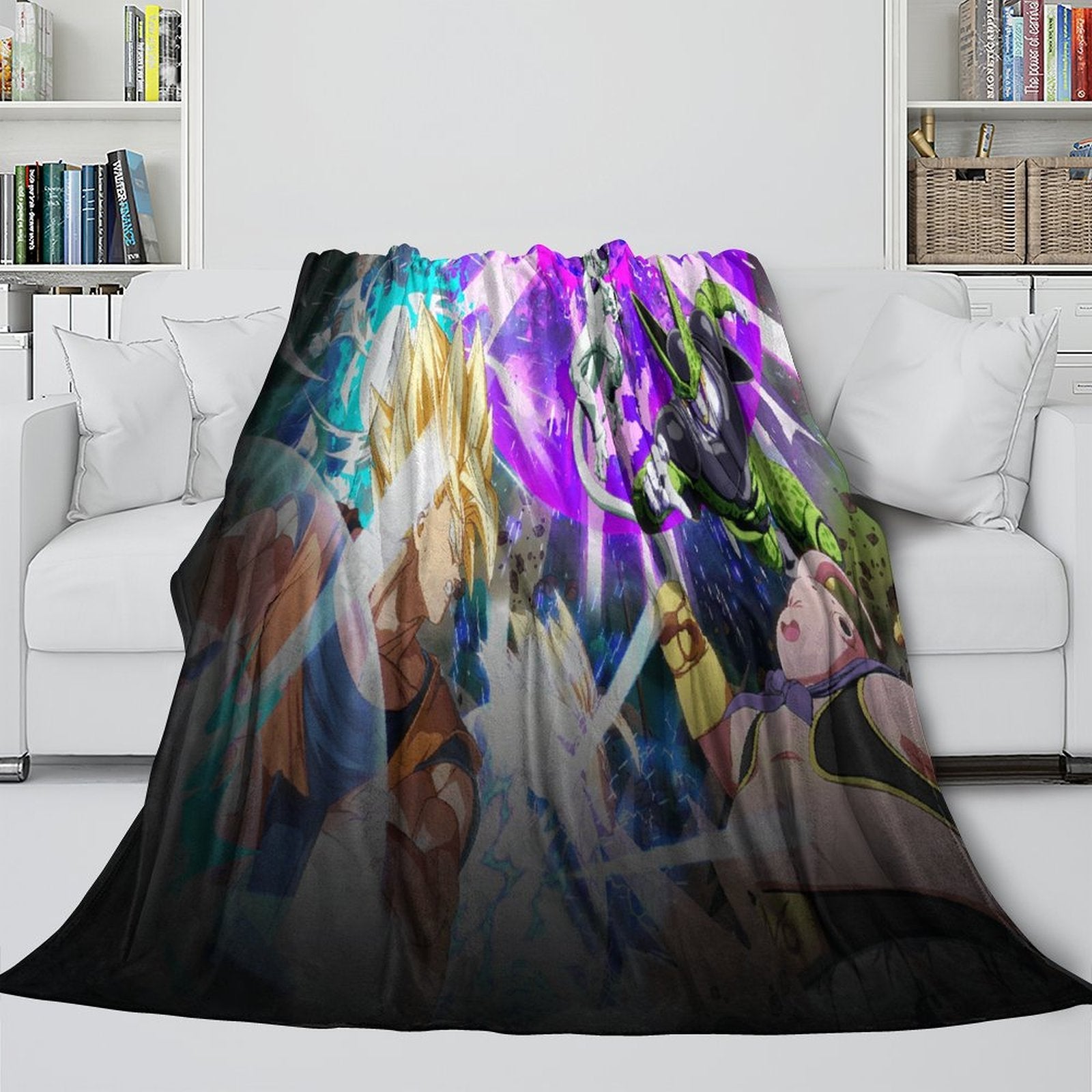 Dragon Ball FighterZ Blanket Flannel Fleece Throw Room Decoration