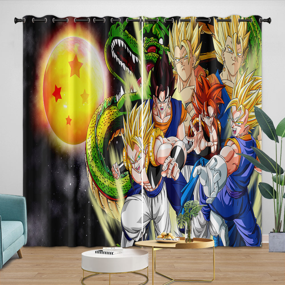Dragon Ball GT Curtains Blackout Window Drapes Room Decoration