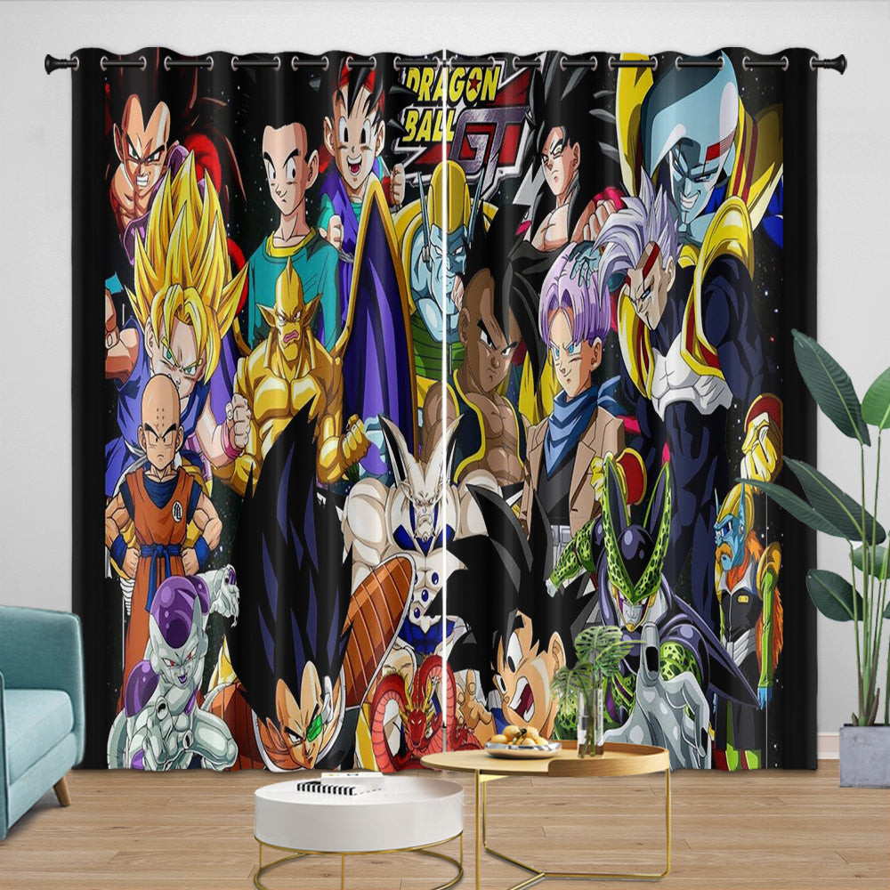 Dragon Ball GT Curtains Blackout Window Drapes Room Decoration