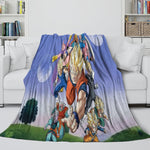 Dragon Ball KAI Blanket Flannel  Kids Room Throw