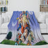 Dragon Ball KAI Blanket Flannel  Kids Room Throw