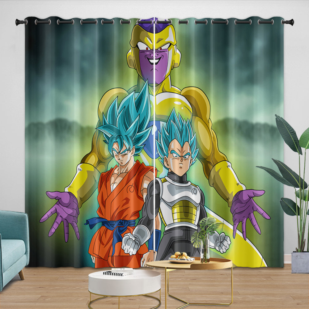 Dragon Ball KAI Curtains Blackout Window Kids Room Drapes