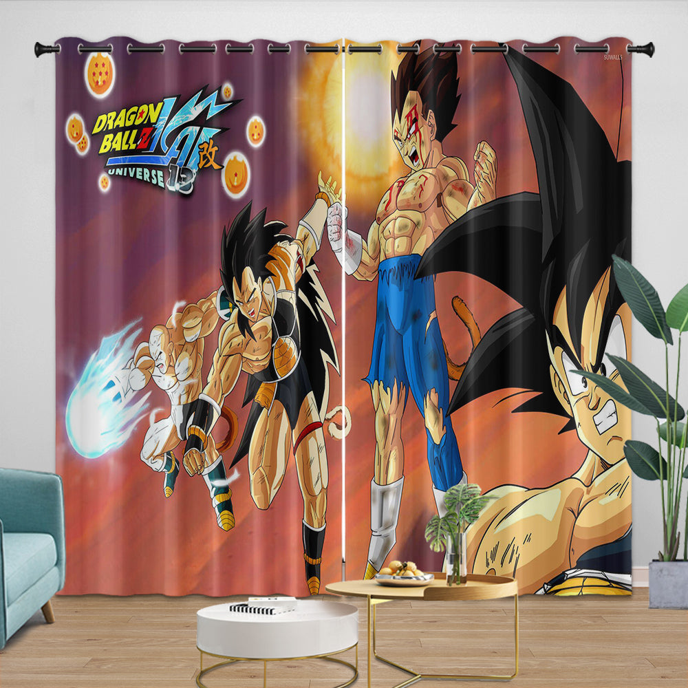 Dragon Ball KAI Curtains Blackout Window Kids Room Drapes