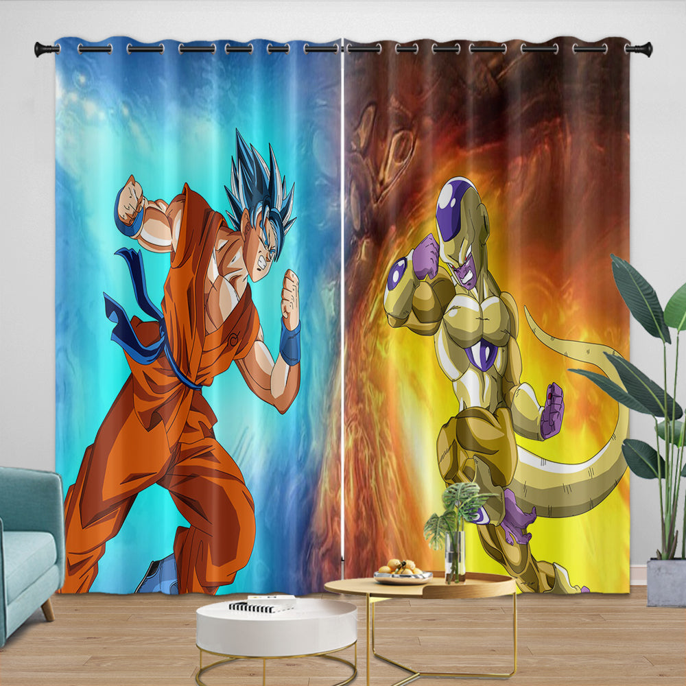 Dragon Ball Super Curtains Blackout Window Drapes Room Decoration
