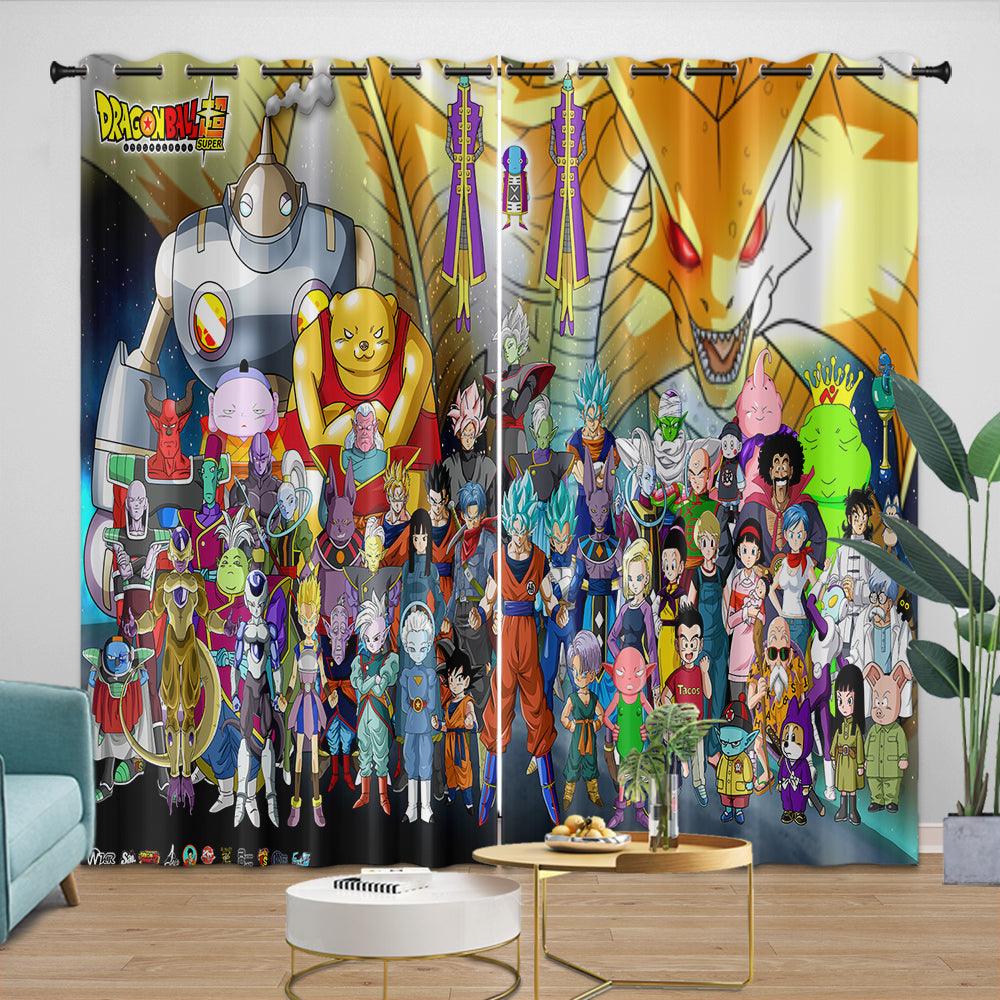 Dragon Ball Super Curtains Blackout Window Drapes Room Decoration