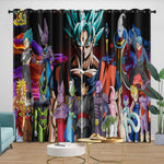 Dragon Ball Super Curtains Blackout Window Drapes Room Decoration