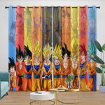 Dragon Ball Super Curtains Blackout Window Kids Room Drapes