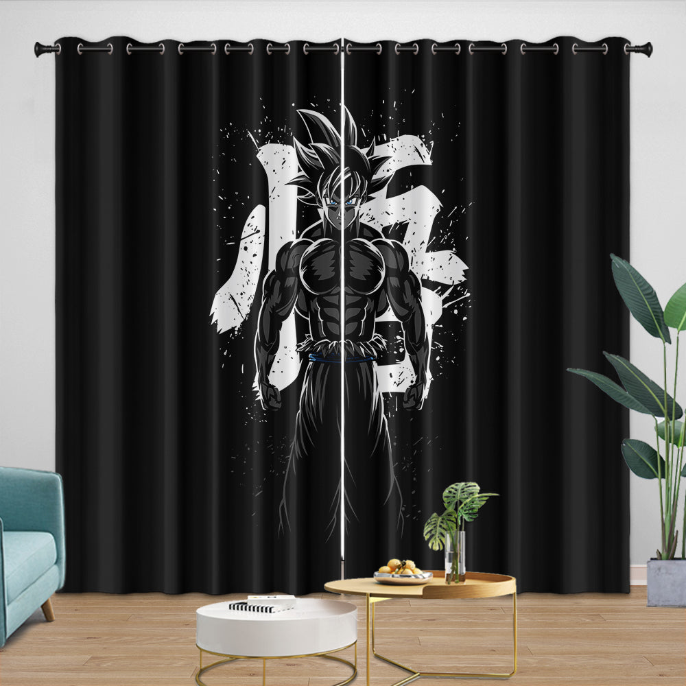 Dragon Ball Super Curtains Blackout Window Kids Room Drapes