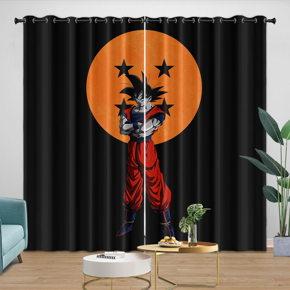Dragon Ball Super Curtains Blackout Window Kids Room Drapes
