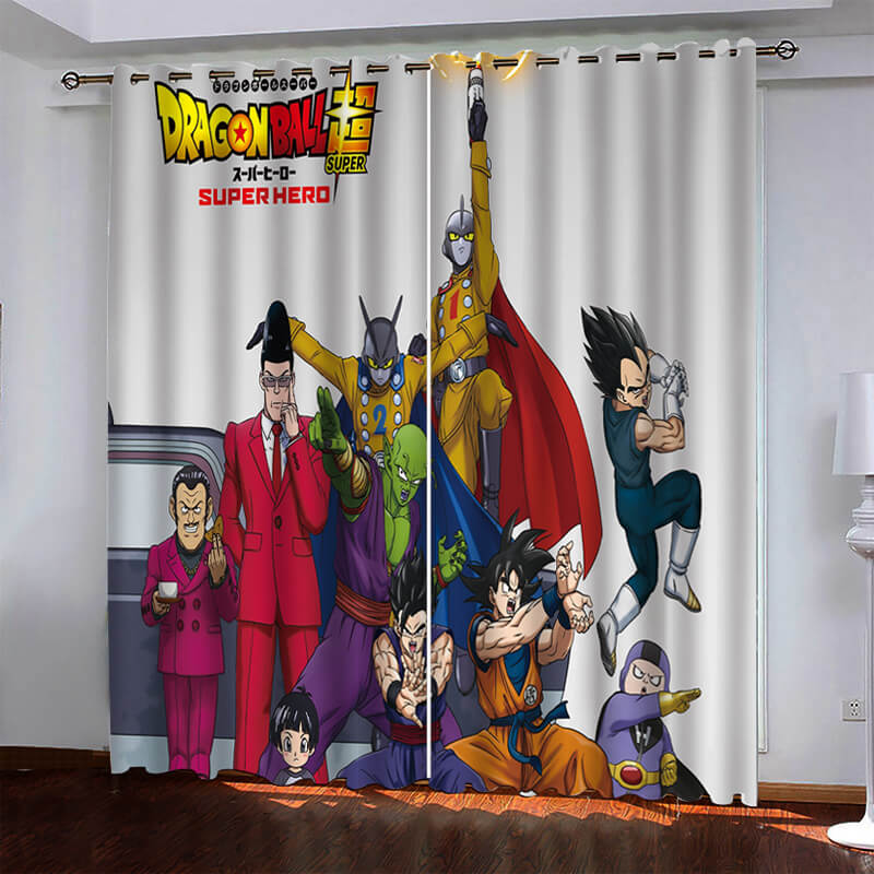 Dragon Ball Super Super Hero Curtains Blackout Window Drapes