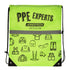 Drawstring Bag PPE Experts with reflective strip
