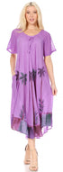 Sakkas Kai Palm Tree Caftan Tank Dress / Cover Up