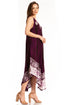 Sakkas Alexis Embroidered Long Sleeveless Floral Caftan Dress / Cover Up