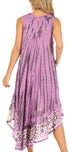 Sakkas Alexis Embroidered Long Sleeveless Floral Caftan Dress / Cover Up