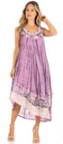 Sakkas Alexis Embroidered Long Sleeveless Floral Caftan Dress / Cover Up
