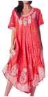 Sakkas  Bree Long Embroidered Cap Sleeve Marbled Dress