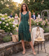 Sakkas Magdilena Stonewashed Corset Front Embroidered Dress