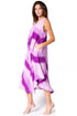 Sakkas Neja Women's Casual Maxi Summer Sleeveless Loose Fit Tie Dye Tank Dress