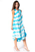 Sakkas Neja Women's Casual Maxi Summer Sleeveless Loose Fit Tie Dye Tank Dress