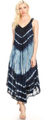 Sakkas Liz  Women's Maxi Loose Sleeveless Summer Casual Tank Dress Cover-up Caftan