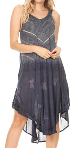 Sakkas Liz  Women's Maxi Loose Sleeveless Summer Casual Tank Dress Cover-up Caftan